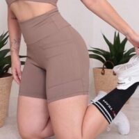 SHORT  CASTANHO - POLIAMIDA PREMIUM