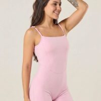 Macaquinho - ROSA CHÁ - POLIAMIDA PREMIUM